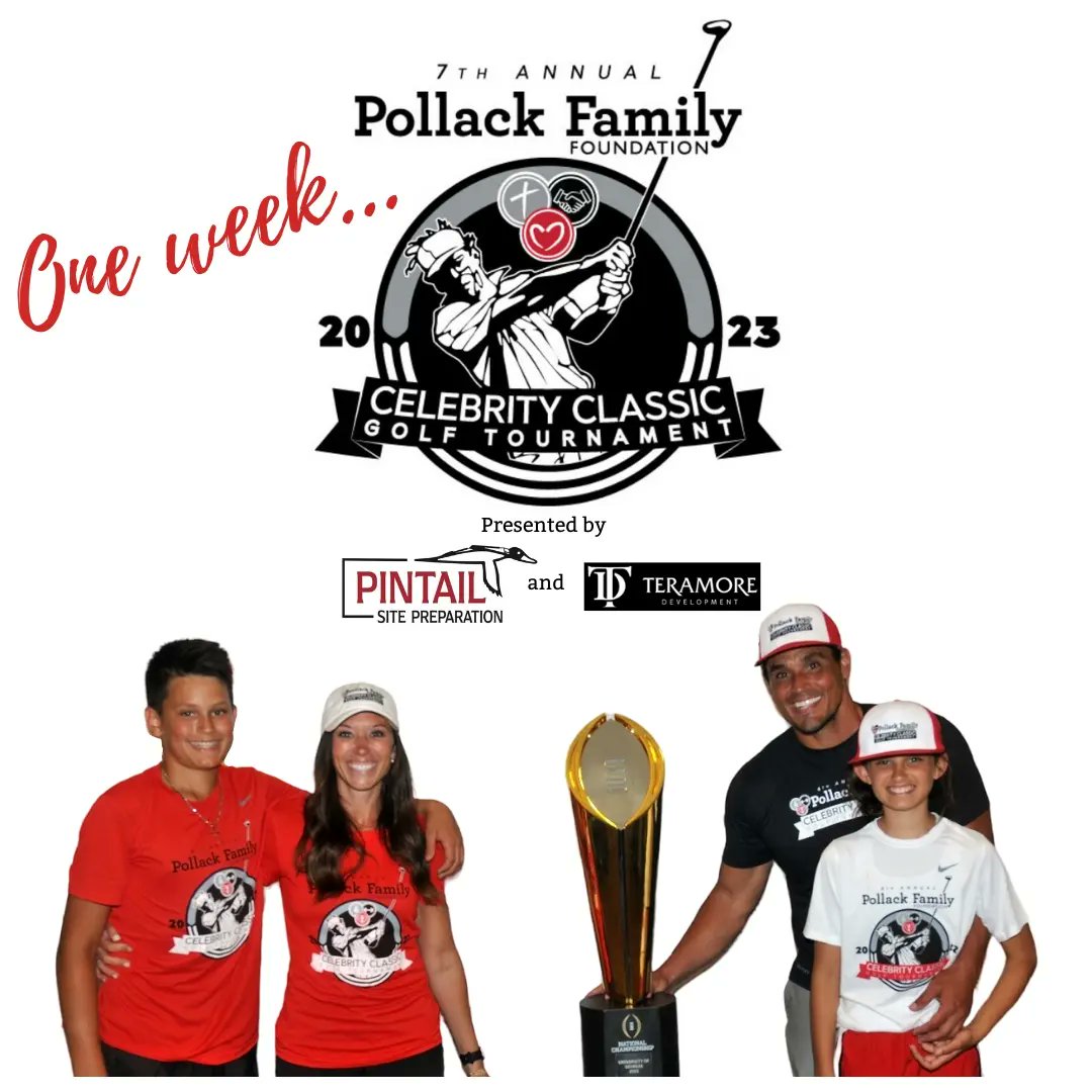 Pollack Family Foundation (@pollackff) on Twitter photo ONE WEEK until we tee it up for our 7th Annual #PollackFF Celebrity ⛳️ Classic presented by <a href="/PintailSitePrep/">Pintail Site Preparation</a> and Teramore Development!
Be sure to follow along on Instagram: instagram.com/p/CrtIoAYLiJV/… ONE WEEK until we tee it up for our 7th Annual #PollackFF Celebrity ⛳️ Classic presented by <a href="/PintailSitePrep/">Pintail Site Preparation</a> and Teramore Development!
Be sure to follow along on Instagram: instagram.com/p/CrtIoAYLiJV/…