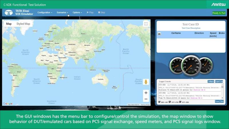 Anritsu's tweet image. Watch this in-depth video demo to see #Anritsu's #CV2X Emulator test a C-V2X Forward #CollisionWarning on a C-V2X device: bit.ly/41RP2jX #V2X #AutomotiveTechnology #ConnectedCars