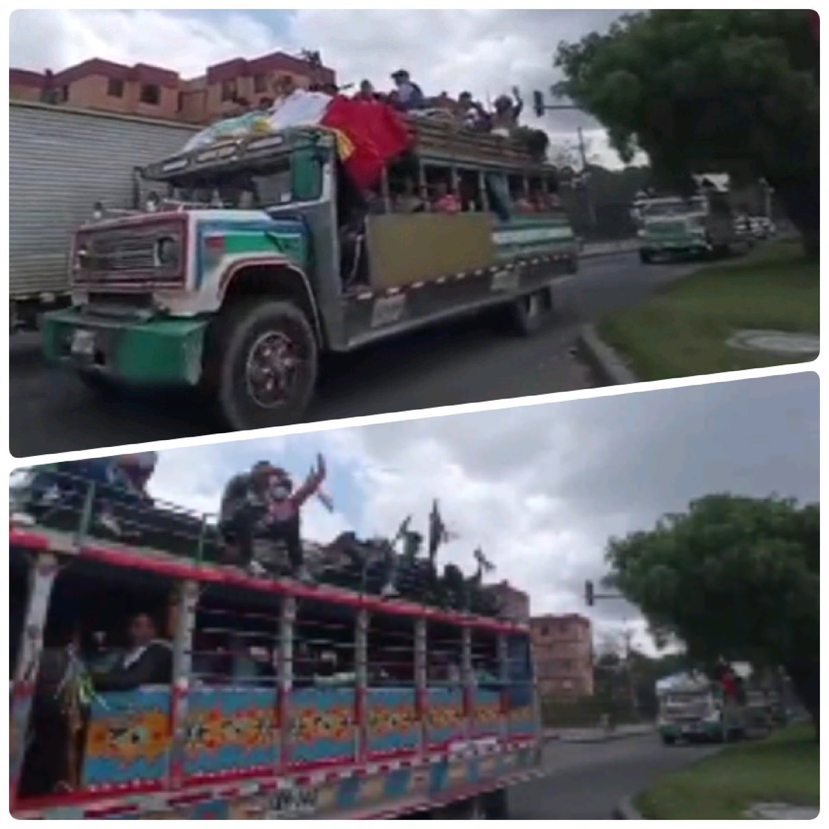 pagina2011's tweet photo. 🔴🔴 La llegada del Relleno Cocalero del Cauca para el  balconazo ‼️‼️‼️ Esta es la gran voluntad popular ⁉️el engaña bobos ...guerrillero que necesita rellenar la plaza por que la verdad es que la gente no llega...Espero que los medios digan la verdad‼️ https://t.co/KqFG1iobwp
