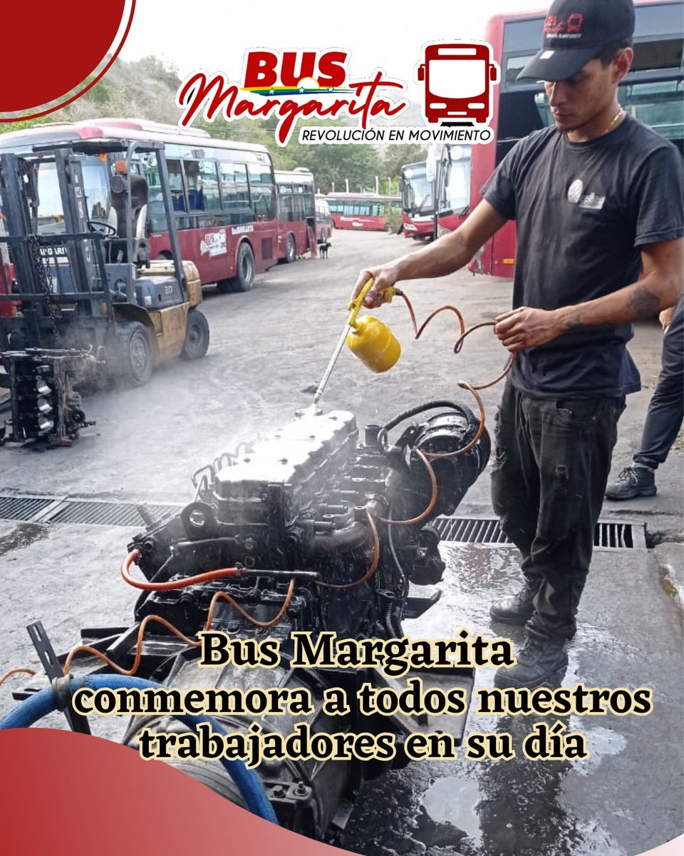 BusMargaritaVE's tweet photo. El Día del Trabajador y la Trabajadora no es solo hoy, son todos los días, porque la Clase Obrera es consciente de su responsabilidad con la Revolución y está comprometida con la lucha antiimperialista, esa es la esencia de nuestra Patria Socialista. ¡Viva el Pueblo Trabajador! https://t.co/UMXIdYW4cZ