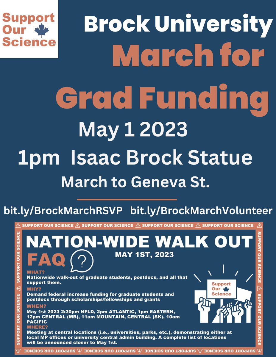 LyllianCorbin's tweet photo. Today, we support all grad students and post-docs in Canada that put 110% into their research, yet barely make a livable wage. After 20 years, our funding has remained unchanged and agreements have not been kept @GRAMSSBrockU #SupportOurScience #Budget2023 #BouchardReport https://t.co/mQN0hGlnB0
