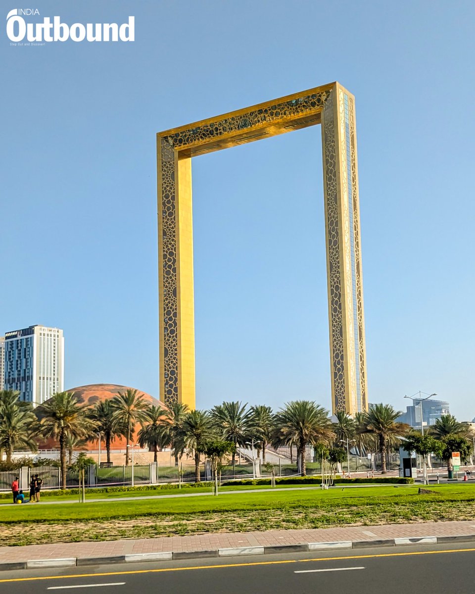 🇦🇪 #IODESTINATIONS : Frame your own view of Dubai 📍 Dubai Frame @DubaiFrame @visitdubai @DubaiDET 📸 @_varshasingh_ #dubaiframe #IndiaOutbound #indiaoutboundmagazine