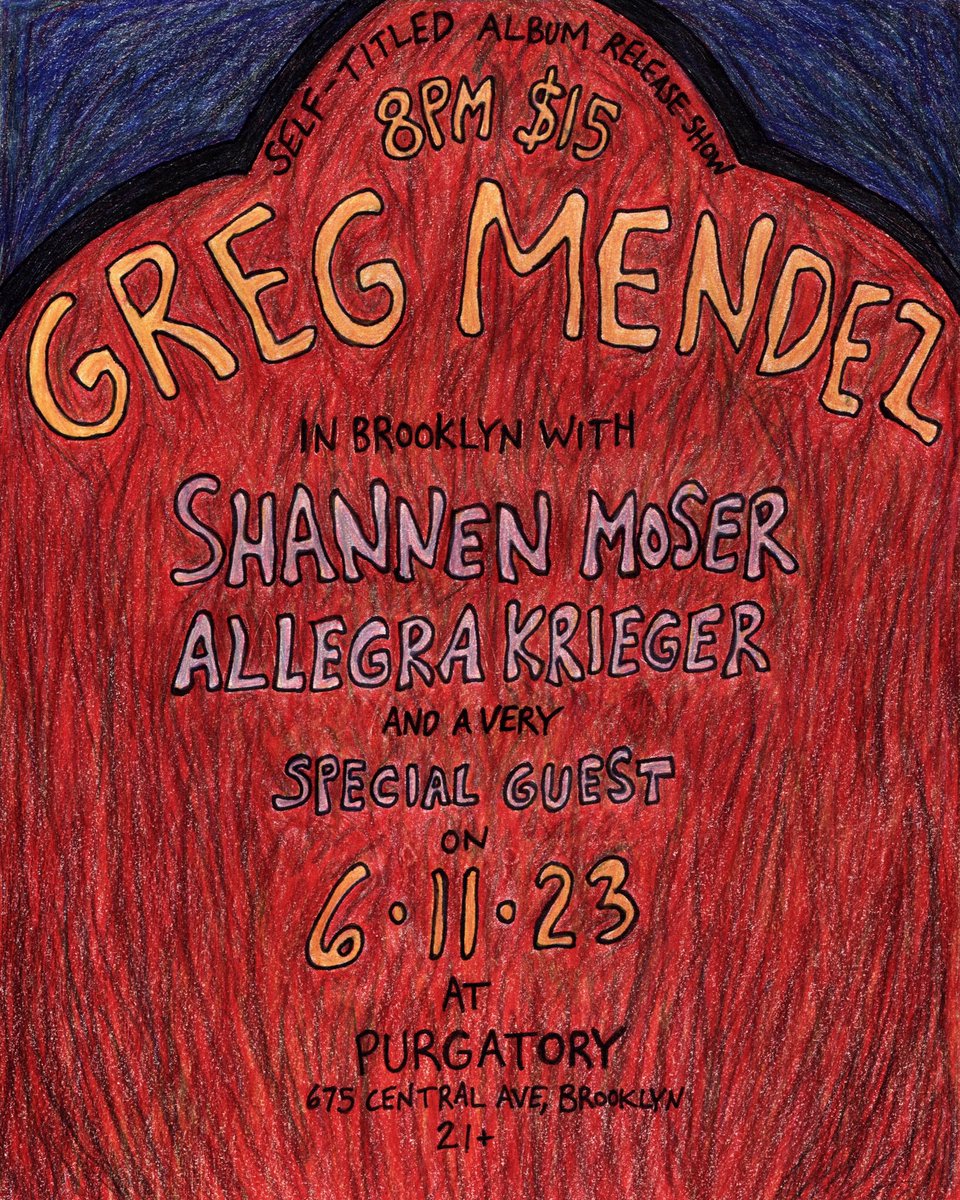 brooklyn 6/11 at <a href="/purgatorybk/">Purgatory</a> w <a href="/shannenmoser/">shannenmoser</a> , Allegra Krieger and a special guest

link.dice.fm/A564a13ce049