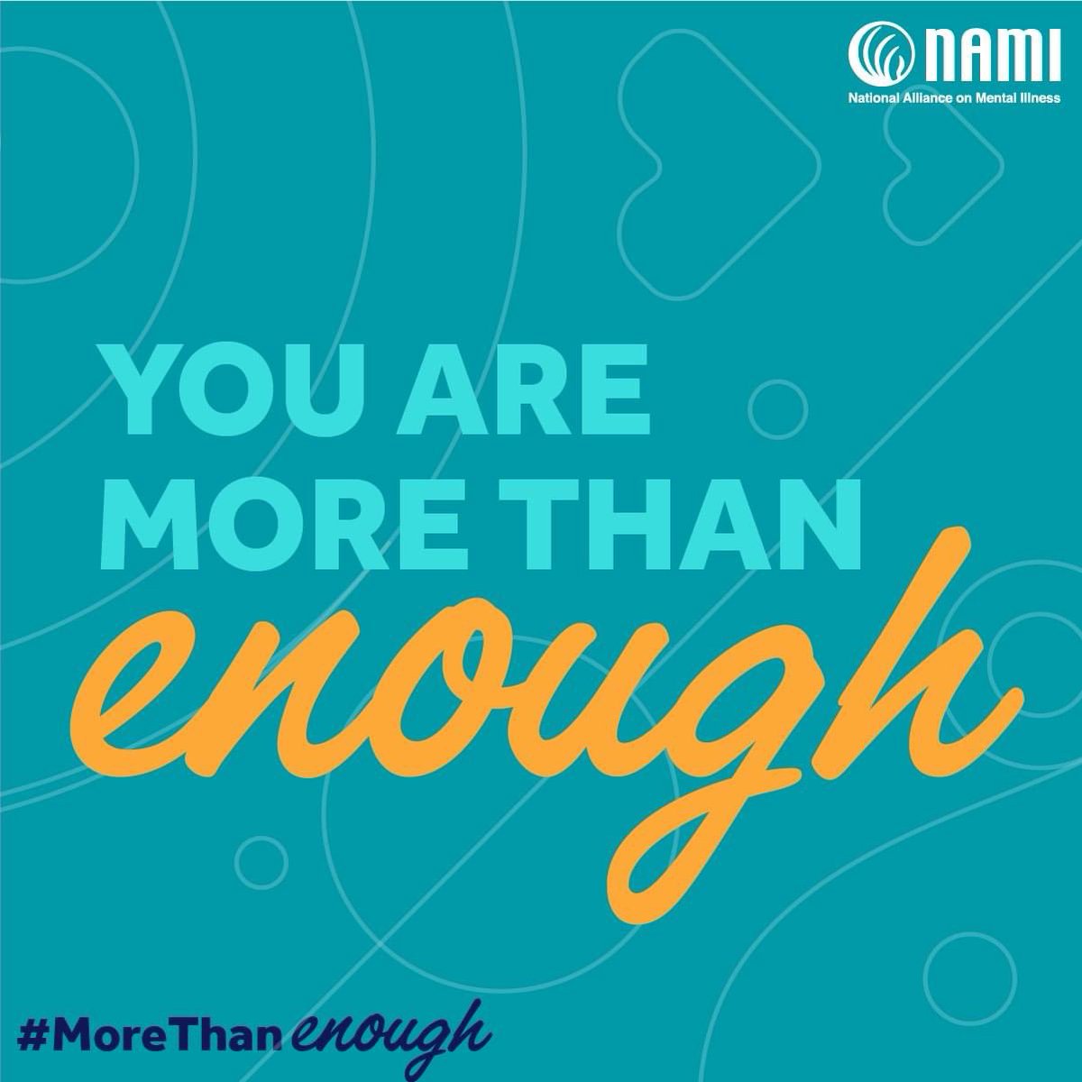 May is #MentalHealthAwarenessMonth and <a href="/haclintonhosp/">UMass Memorial HealthAlliance-Clinton Hospital</a> wants to remind everyone that you're #morethanenough. 

LEARN MORE <a href="/NAMICommunicate/">NAMI</a> ➡️ nami.org/mentalhealthmo…