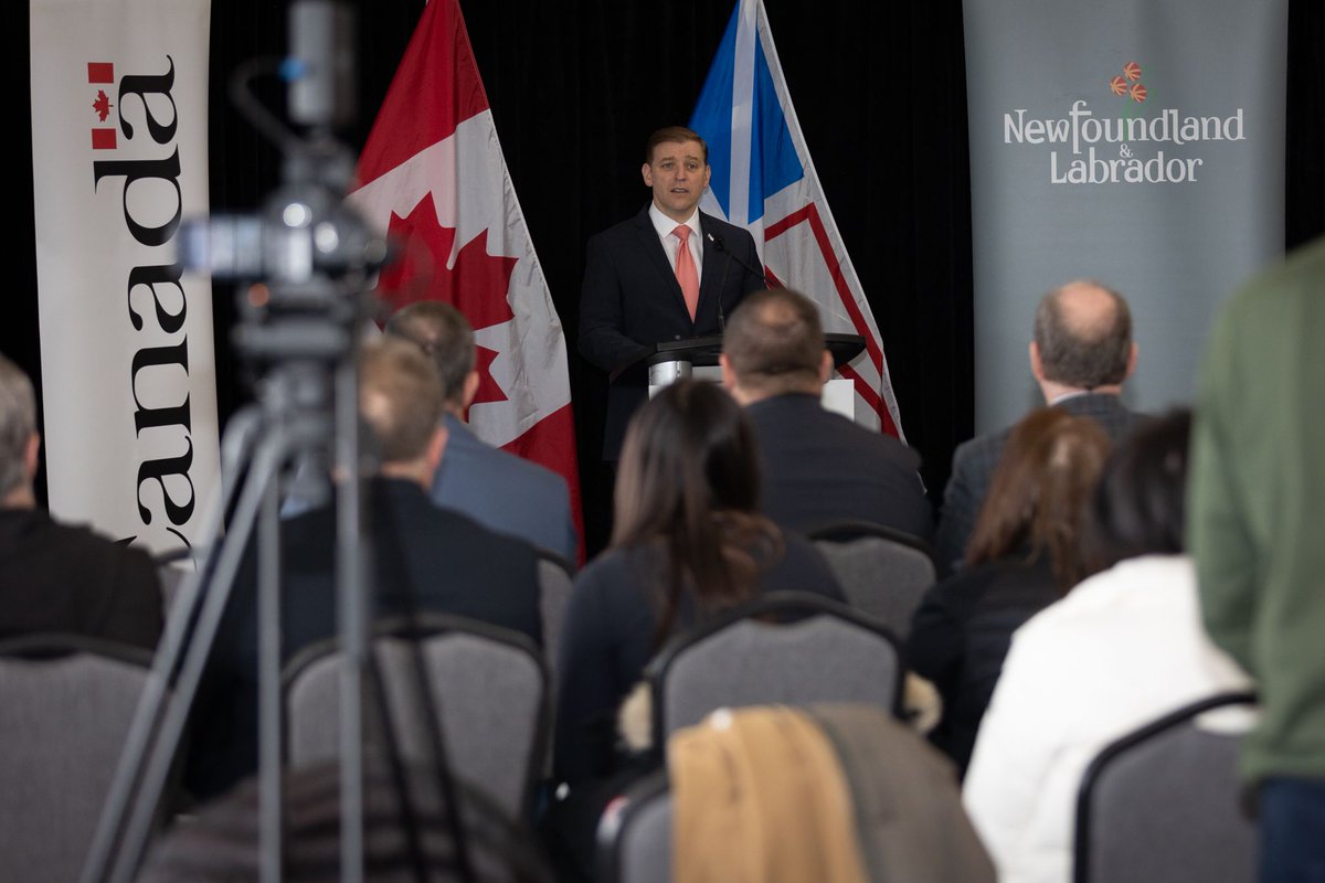 FureyAndrew's tweet photo. Your provincial and federal governments are building a modern, more prosperous Newfoundland and Labrador.

✅ Twinning the TCH past Whitbourne + from Bishop’s Falls to Grand Falls-Windsor;
✅ Adding 15km of passing lane by Port aux Basques;
✅ Finishing Team Gushue Highway. https://t.co/RLaRx8Q1ZH