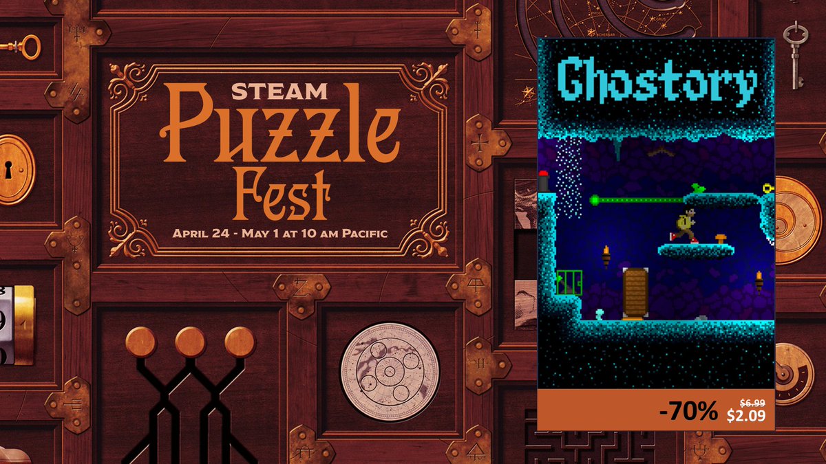 RigidCoreGames's tweet photo. Last hour of our puzzle platformer being 70% off!
https://t.co/WiNchMZHRa

#gamedev #steamsale #puzzlegame #steampuzzlefest #puzzlefest #puzzlegame #puzzles #platformer #puzzleplatformer #indiegame #steamgame #indiegamedev #pcgame #gamingcommunity #gamersunite #discount #steam https://t.co/gz41YLk7Zd