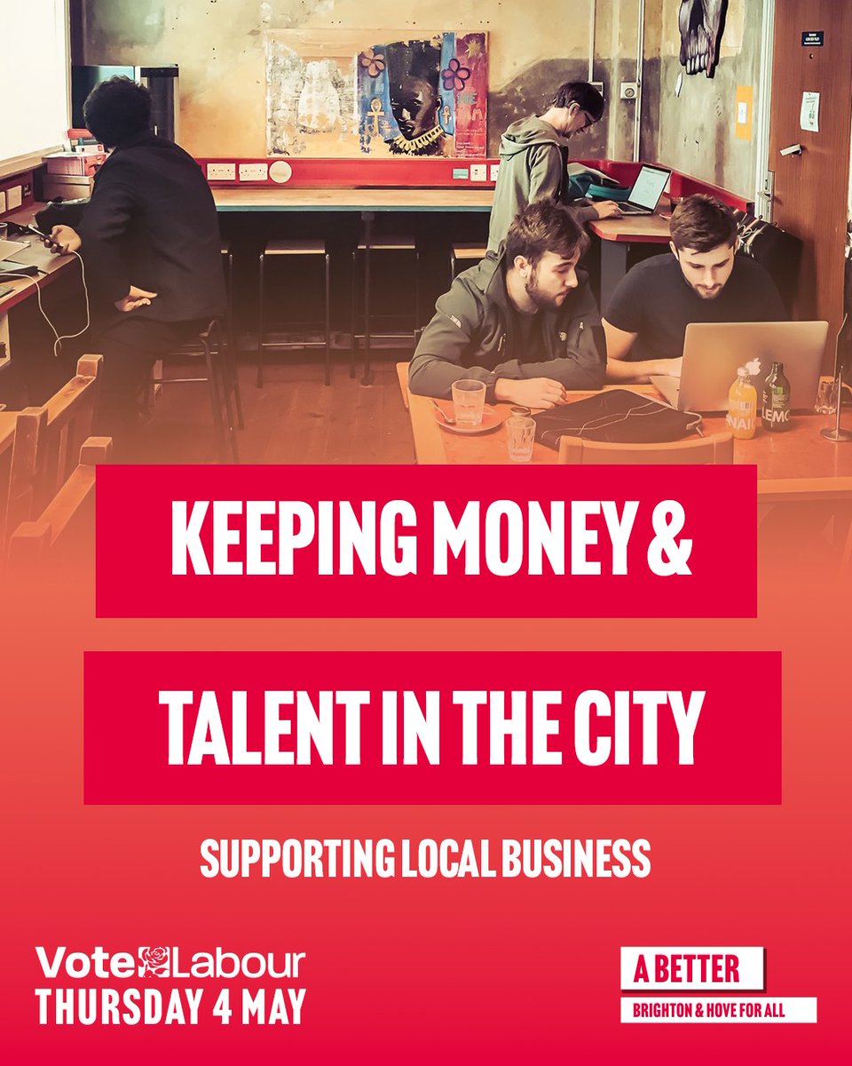 Brighton &amp; Hove Labour will look at improving local procurement to ensure that we support businesses and employment in the city. 

#VoteLabour on the 4th of May.