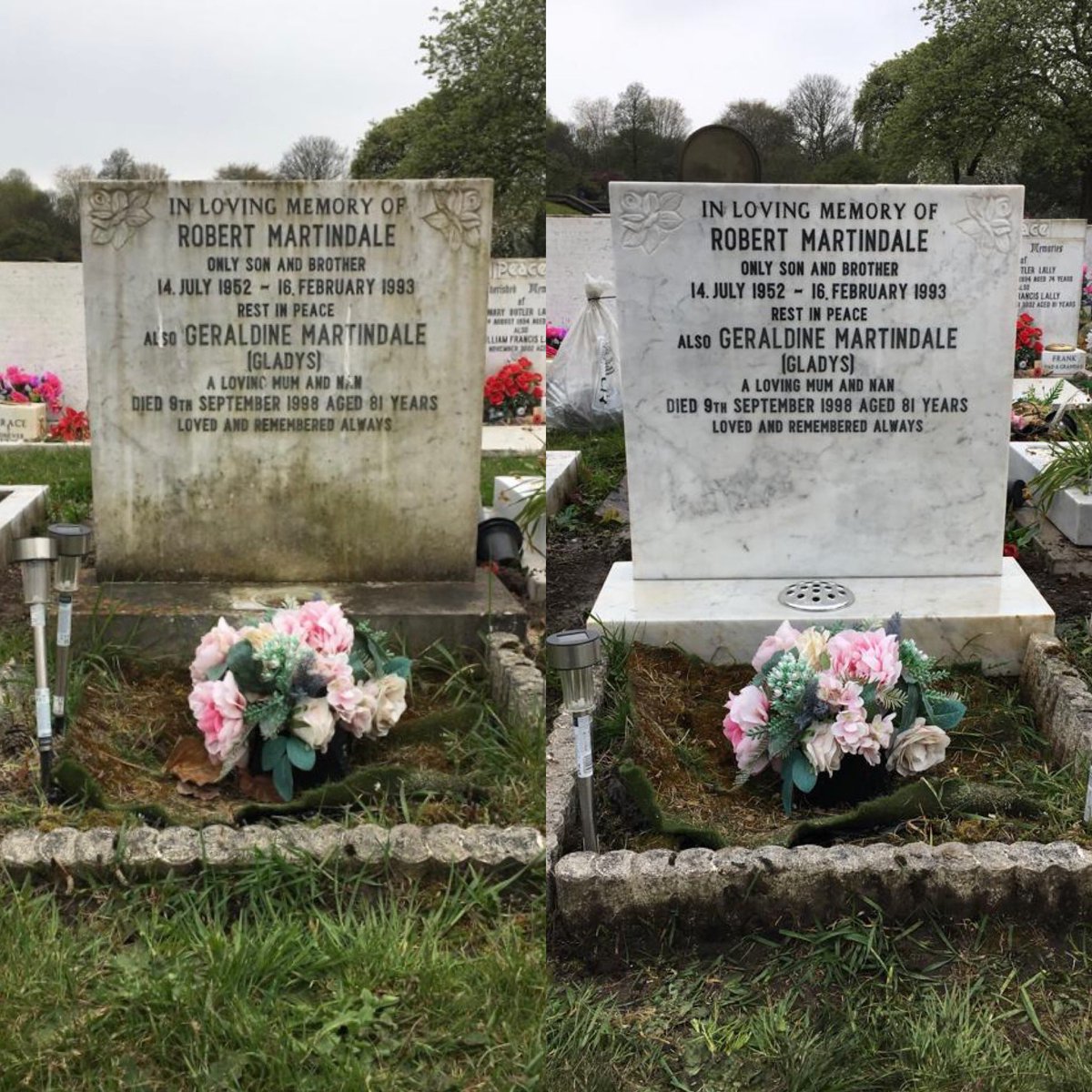 gravecarelpool's tweet photo. We offer affordable headstone restorations right across the north west and sometimes even further.

Don’t replace, restore 👍🏼 https://t.co/1DKDEFogyt