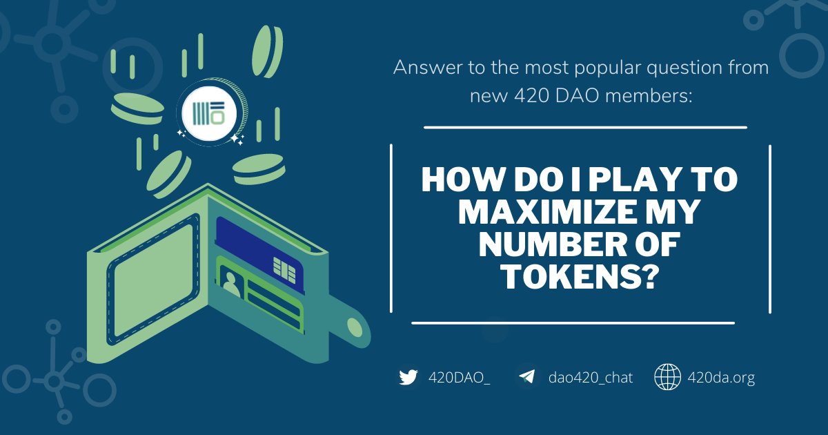 The most simple way to maximize the number of 420, which also means maximising the share in the asset-backed Treasury, is to acquire 420 early &amp; consistently maintain staking.

🌟You can get started👉app.420da.org

#Crypto #CryptoNews #Staking #StakingRewards #AVAX