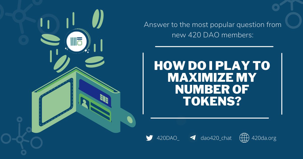 The most simple way to maximize the number of 420, which also means maximising the share in the asset-backed Treasury, is to acquire 420 early & consistently maintain staking. 🌟You can get started👉app.420da.org #Crypto #CryptoNews #Staking #StakingRewards #AVAX