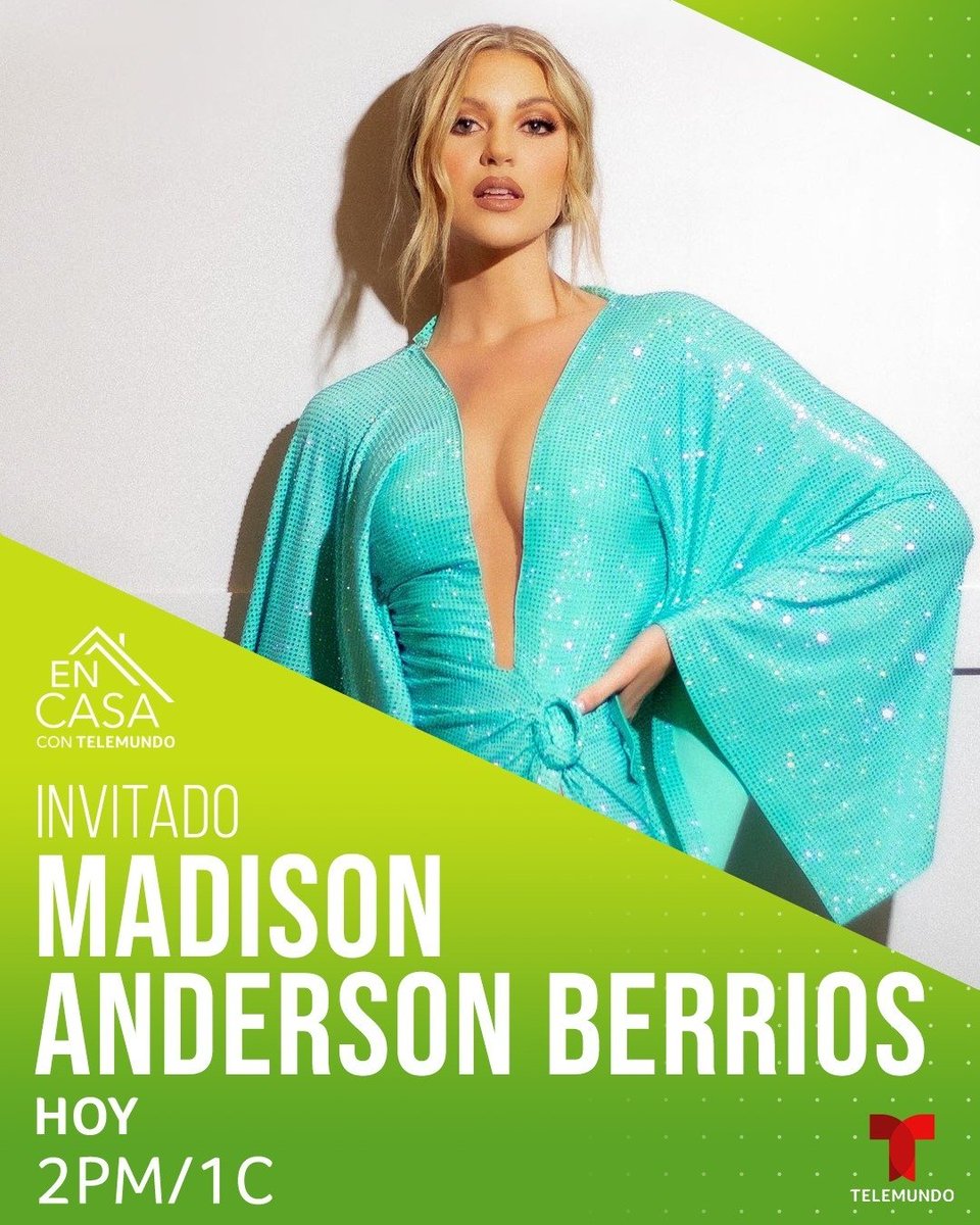 TVFanClu's tweet photo. Hoy estará Madison Berrios en @ECCTelemundo a las 2 pm no sé lo pueden perder #MadisonGanadora #LCDLF3 https://t.co/KSTE1AhFnq