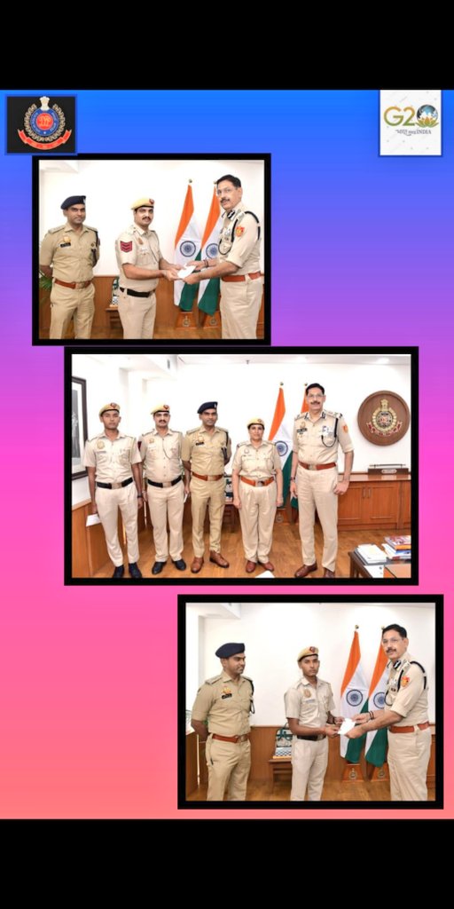 #PCR पुलिसकर्मियों की सूझबूझ और साहस से बची एक शख्स की जान। आदरणीय #दिल्ली पुलिस #कमिश्नर साहब ने किया सम्मानित।
#DPUpdates
#PCRUpdates
<a href="/CPDelhi/">CP Delhi #DilKiPolice</a> 
<a href="/DelhiPolice/">Delhi Police</a> 
<a href="/DCPSEastDelhi/">DCP South East Delhi</a> 
<a href="/DCPSouthDelhi/">DCP South Delhi</a>