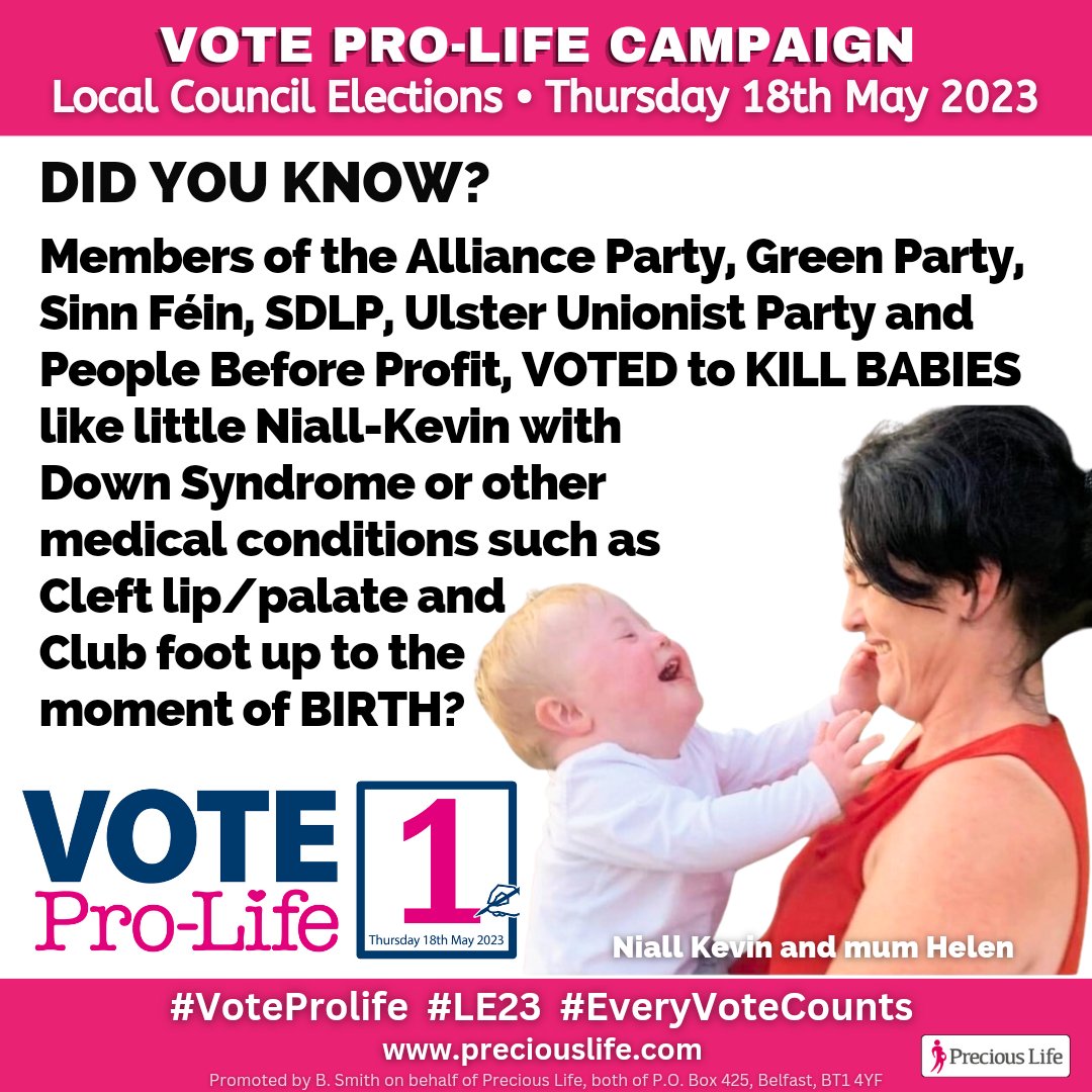 YouthforLifeNI2's tweet photo. Remember - "Without the Right to Life, all other rights are meaningless."
#VoteProLife #protectingboth #everyvotecounts #LE23 https://t.co/xKTYTeW75T