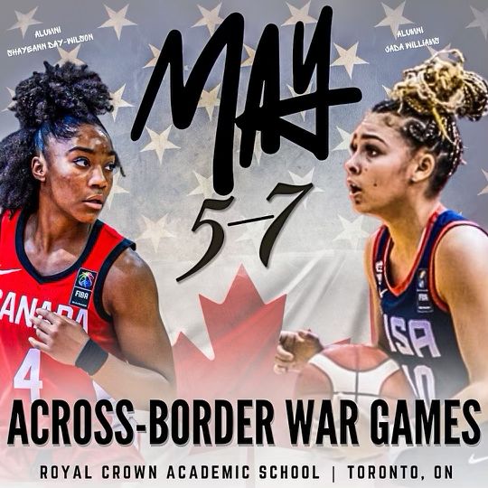 The best basketball players from both sides of the border are coming together for the Across-Border War Games. 

Who will emerge victorious on May 5-7th! 

🇨🇦 + 🇺🇸 = ❤️

#Canletes #CanVsUSA #BallinPrep