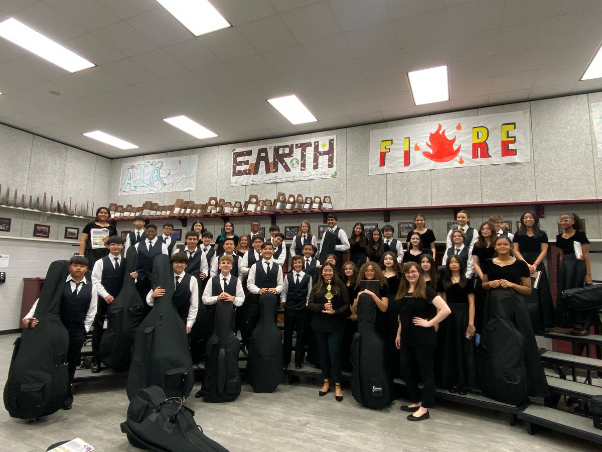 aragonorchestra's tweet photo. Congratulations to our Concert and Philharmonic orchestras on receiving superior ratings AND being named Best in Class at Saturdays Cy-Fair Music Festival! 🥇🥇🥇 🎉🎻🎶 #aragonorchestra #wildcatexcellence https://t.co/KXdGy56e8T