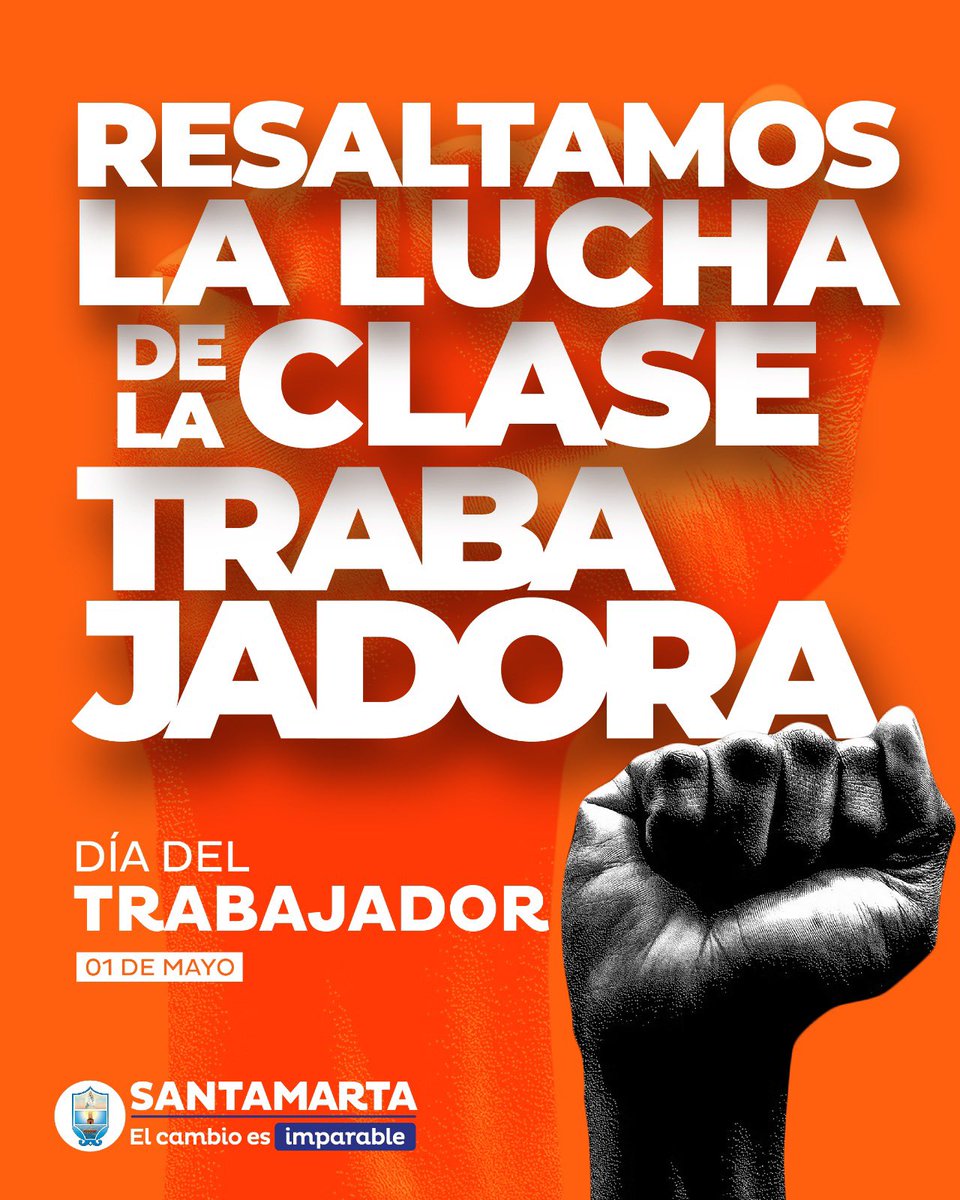 VirnaJohnson's tweet photo. Un saludo muy especial a quienes nos ayudan a construir una Santa Marta más competitiva, a todas las áreas y profesiones, a quienes creen en el trabajo honesto y luchan cada día. #DíaDelTrabajador https://t.co/ppOBhFRzty