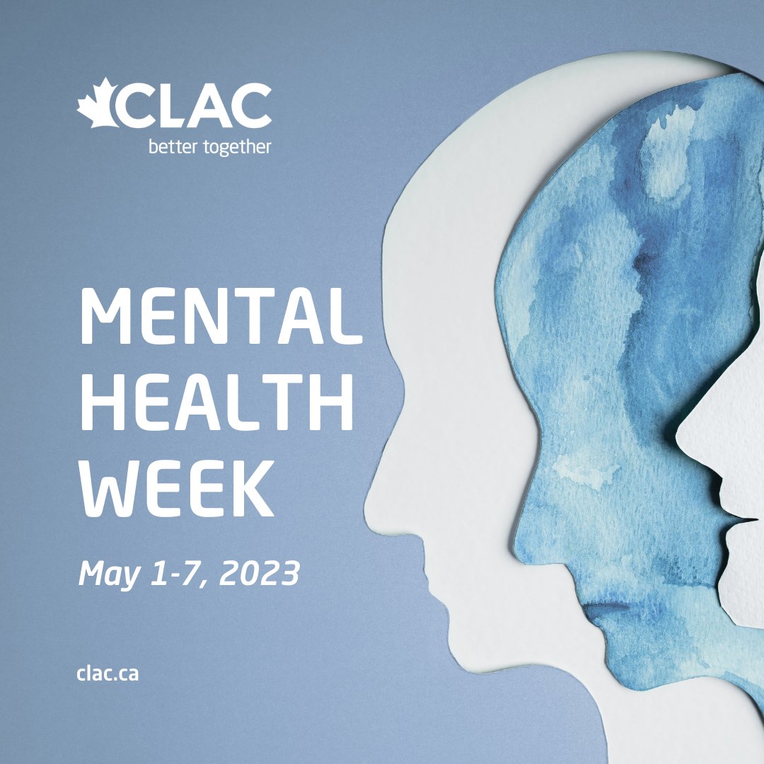 Be there for your friends, family members, and colleagues when they need your support.

Go to clac.ca/training to find a mental health first aid course in your area.

#clacunion #bettertogether #mentalhealthweek #mentalhealthmatters #mentalhealthfirstaid