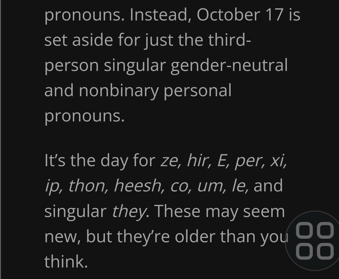 Dr: she, I mean, they...is? *uncomfortable laugh* Oh, haha, they [meaning me, who is is talking to but