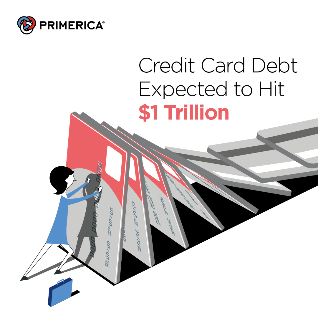 Primerica's tweet photo. With $1 trillion in credit card debt expected to be reported by the Federal Reserve Bank of New York, households need a plan to get out of debt, according to Primerica’s CEO Glenn Williams.

Read more in our latest Financial Security Monitor survey: https://t.co/yAKdINEIDE https://t.co/0HDoxCXkCX