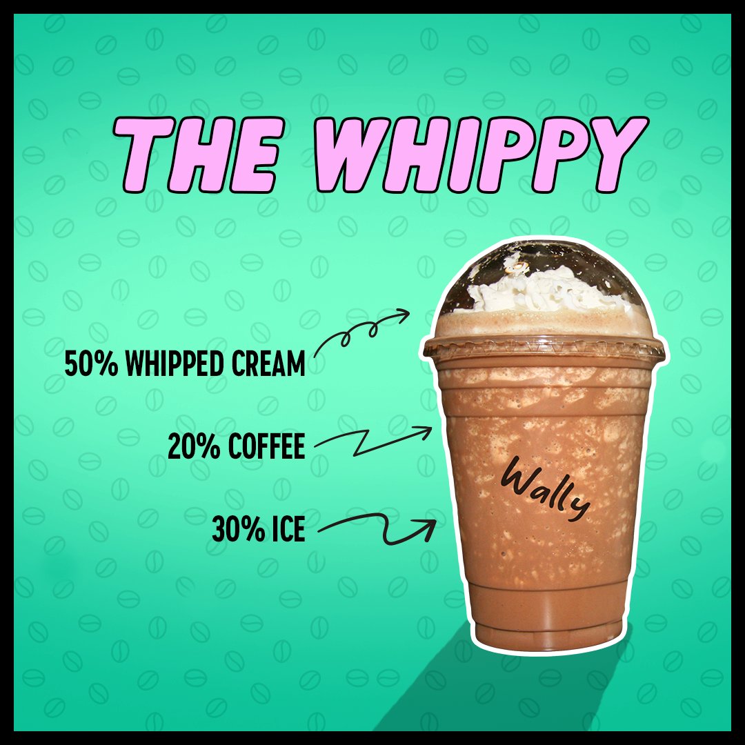 Normalize your coffee being AT LEAST 50% whipped cream.