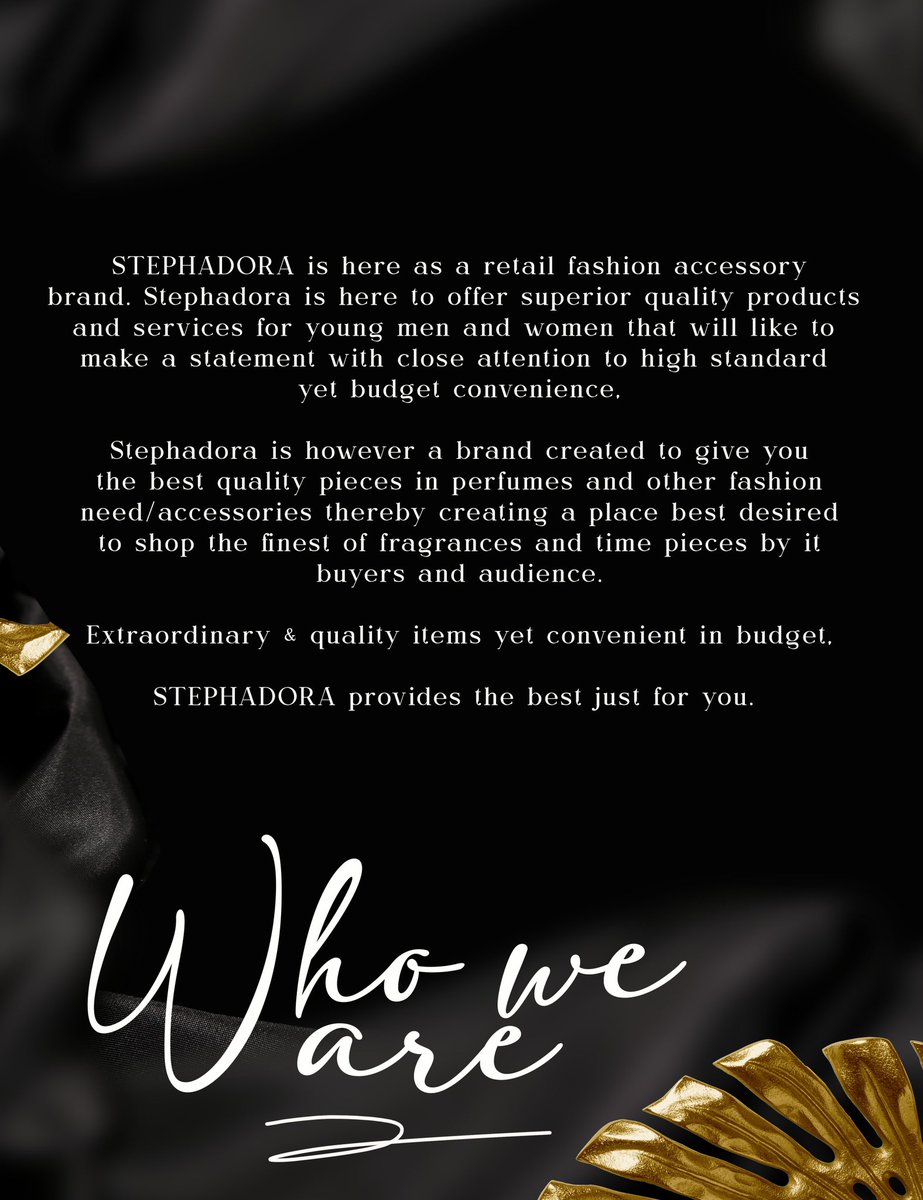 stephadora_'s tweet photo. You know STEPHADORA would always come correct🎉
Our products are carefully sourced just for YOU
Topnotch quality that would announce your presence yet budget convenient.
Don’t sleep on this brand❕
We offer wholesale and retail services✨
Our DM is open for enquiries❤️ https://t.co/iMqVfhbrCq