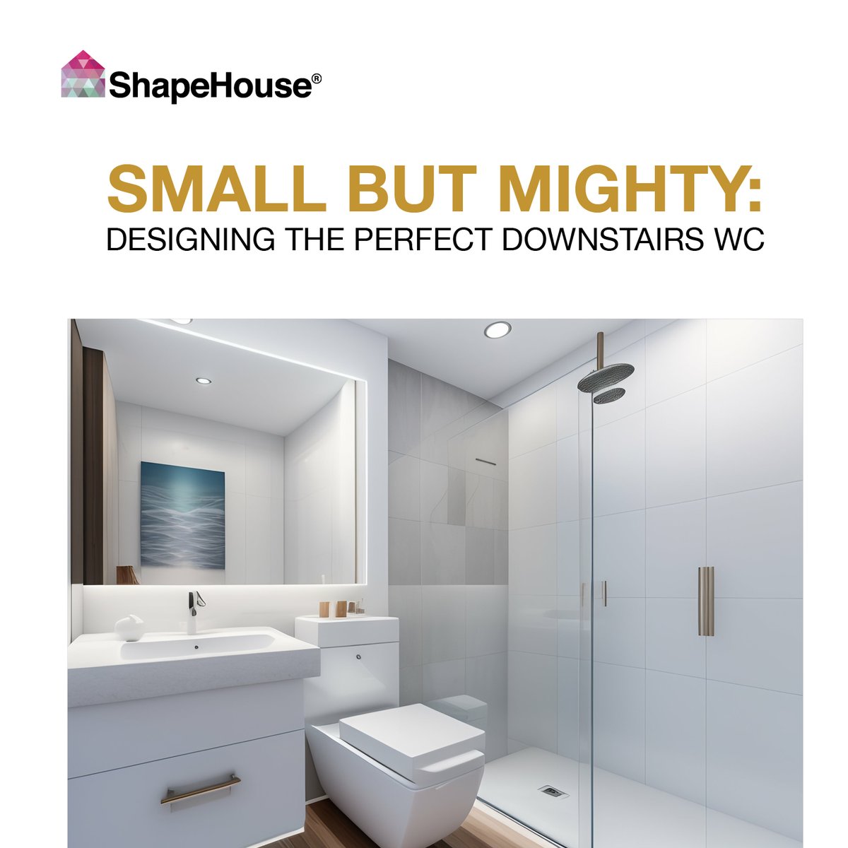 The downstairs WC may seem like an insignificant space, but it serves a vital purpose in the home

#ShapeHouseUK #garageconversions #conversions #renovations #builder #building #design #interiordesign #bathrooms #kitchens #extensions #loftconversions #bootrooms