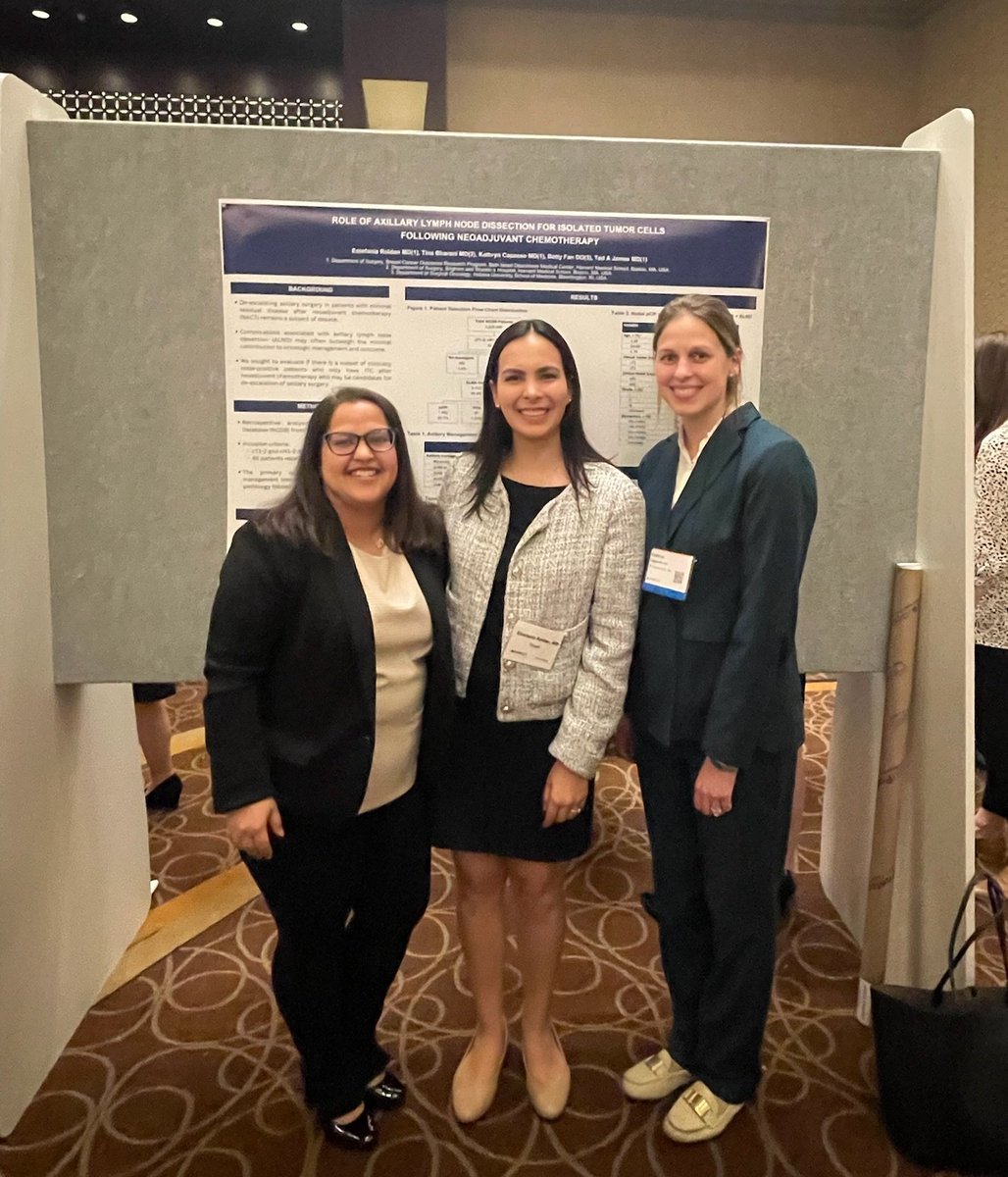 So proud of our research team, who presented our work on axillary management in breast cancer. Congratulations!
#breastcancer #ASBRS2023