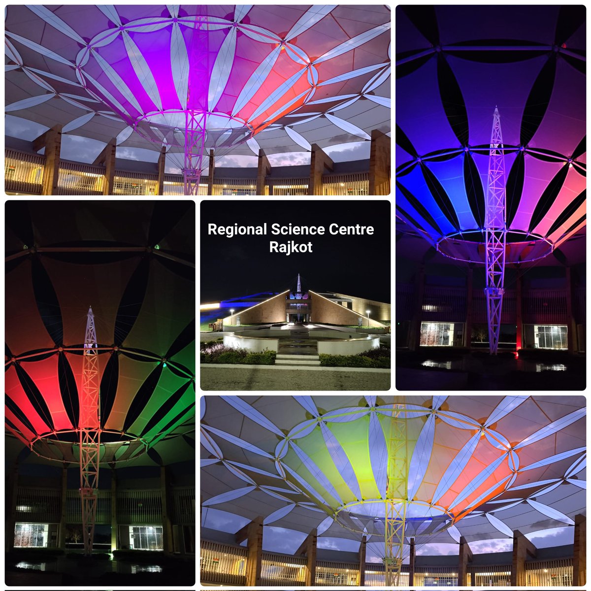 The colourful lights & decorations on this #GujaratDay at the unique structural design of Regional Science Centre, #Rajkot reflects the #beauty, #creativity, & #festive spirit of our #Gujarat.
જય જય ગરવી ગુજરાત!
@vnehra @narottamsahoo @dstGujarat @CMOGuj @InfoGujcost @InfoGujarat