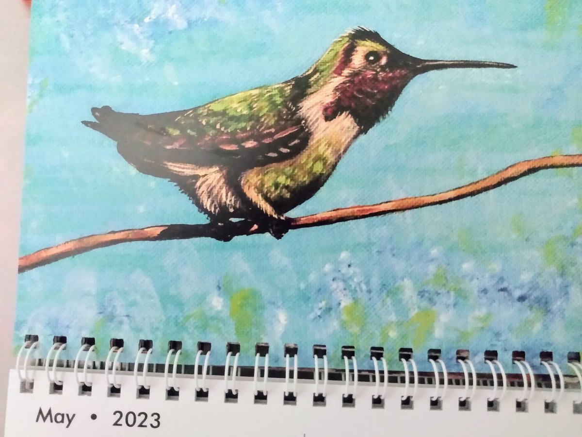 ksneathart's tweet photo. Happy 1st day of May! Thank you so much for your kindness and support. Hope you have a brilliant month!💖 #happymay #mayday #hummingbirdpainting #zazzlecalendar #calendar https://t.co/S0b55hkPfo https://t.co/FgijDF4LZL