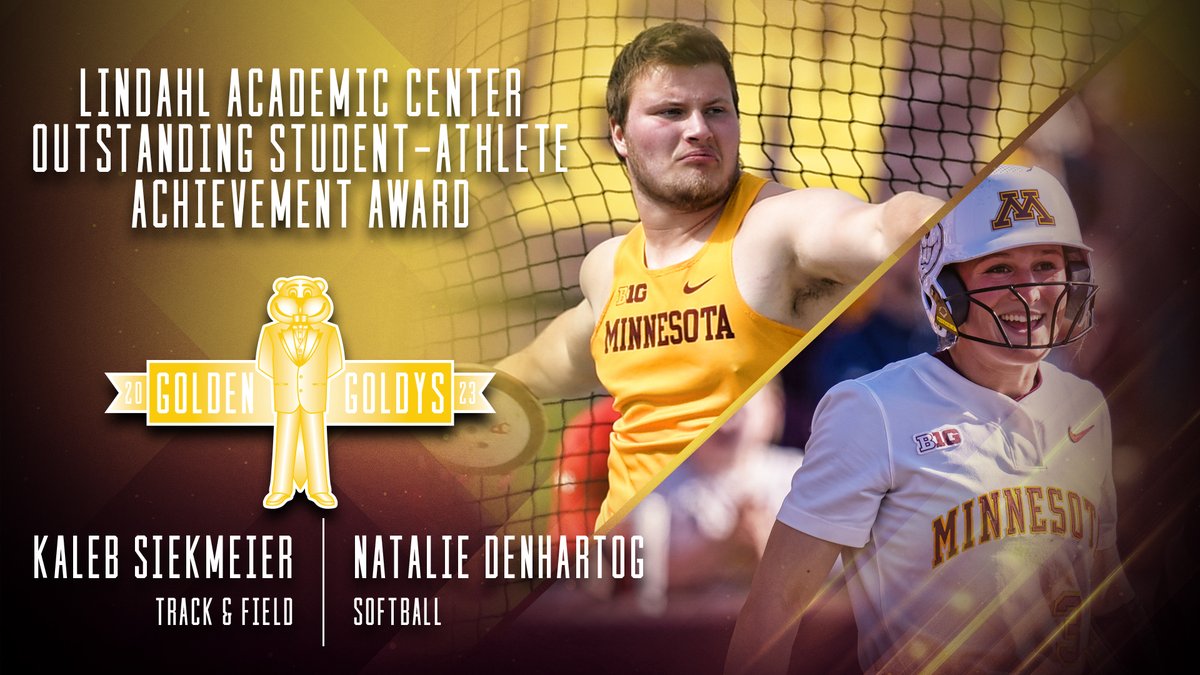 The Gopher Way (@thegopherway) on Twitter photo Crushing it in both athletics AND academics. Congrats to Natalie DenHartog (<a href="/GopherSoftball/">Minnesota Softball</a>) and Kaleb Siekmeier (<a href="/GopherCCTF/">Minnesota Cross Country, Track & Field</a>). Crushing it in both athletics AND academics. Congrats to Natalie DenHartog (<a href="/GopherSoftball/">Minnesota Softball</a>) and Kaleb Siekmeier (<a href="/GopherCCTF/">Minnesota Cross Country, Track & Field</a>).