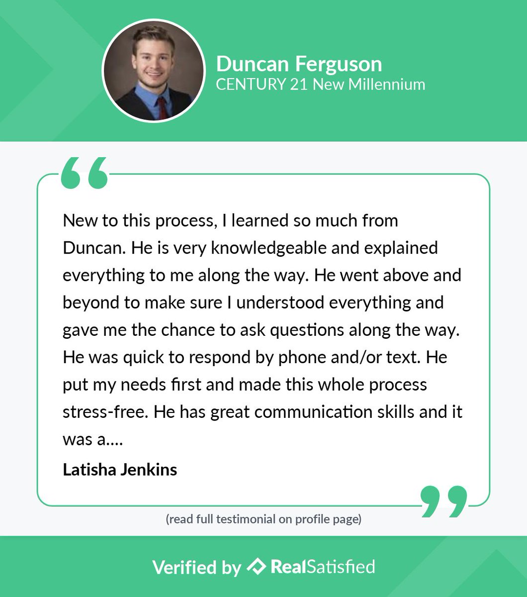 RealLife_Duncan's tweet photo. Absolutely love working with FTHBs and so happy for Tisha. https://t.co/AMJ0ZahAxV via @realsatisfied https://t.co/W3aAxbihVu