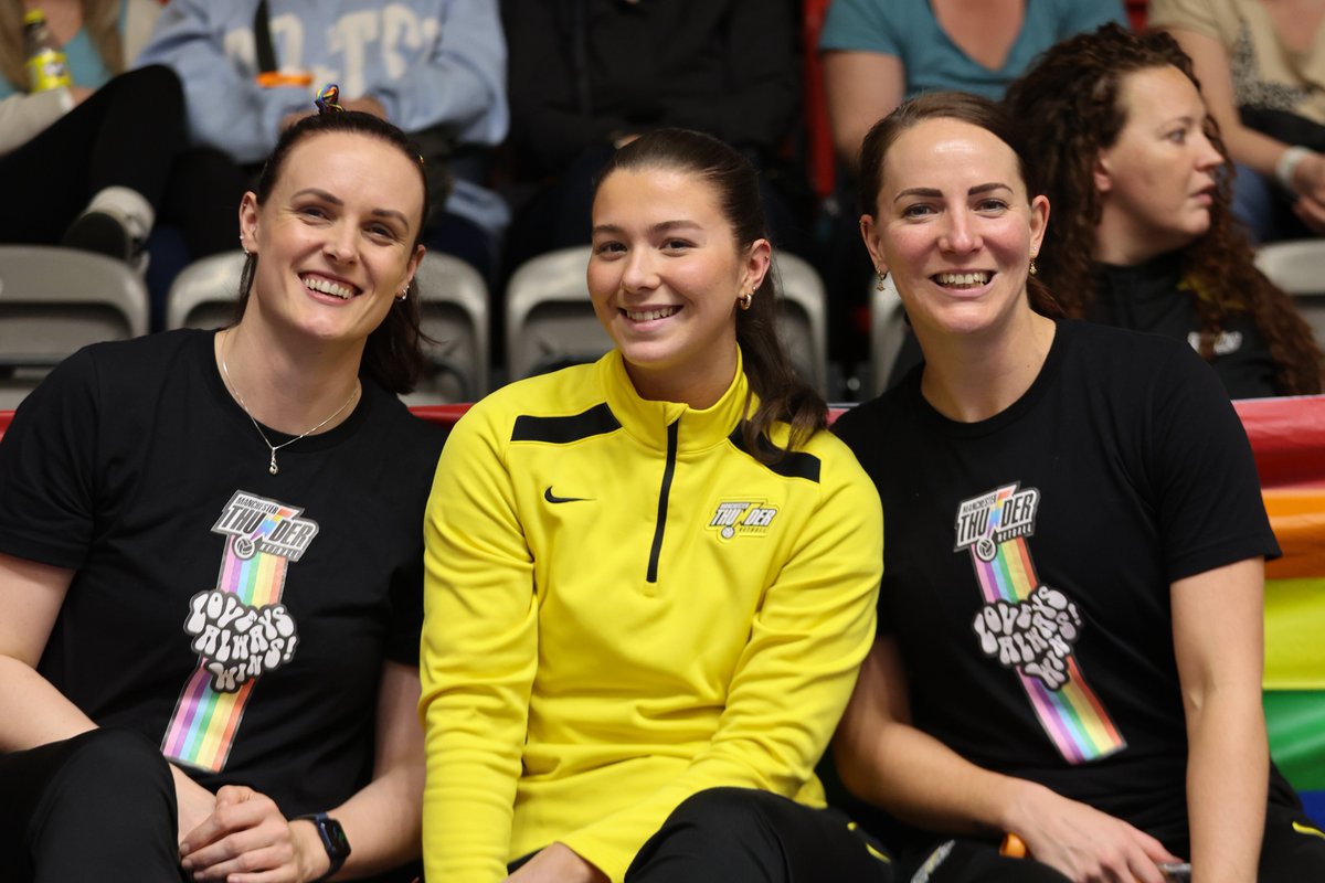 thundernetball's tweet photo. We are nearly ready for the start of our 🏳️‍🌈 round match against @Pulse_Netball. Our chief supporters are definitely ready. Let us know if you hear them screaming (cheering) throughout the game? 😍

🖥 Watch live here: https://t.co/pW2hfkxt7y

#NSL2023🏳️‍🌈 https://t.co/9rGcjmfvhv