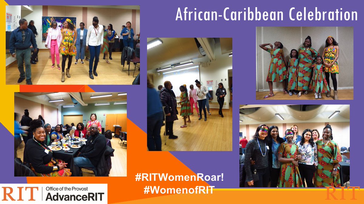 Last week, AdvanceRIT hosted an African-Caribbean Celebration! We thank everyone who came by and joined, and a special thanks to Dr. Makini Beck for all her help! #RITwomenRoar #WomenofRIT