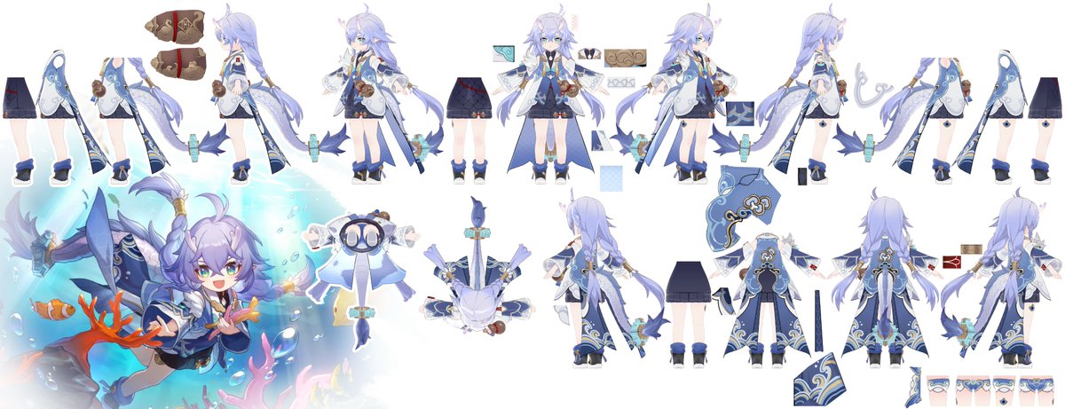Model references for
Bailu - Honkai: Star Rail