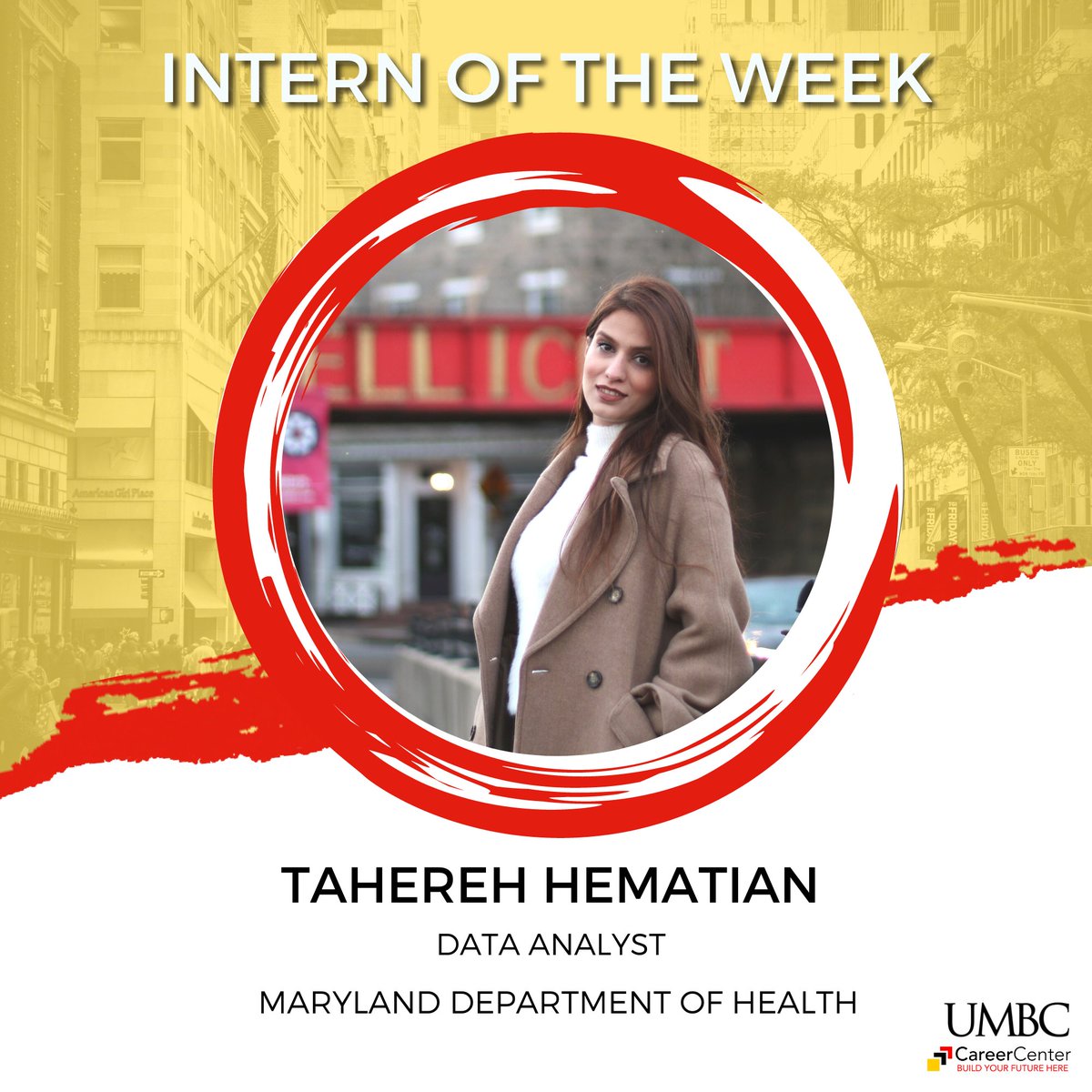 Celebrating Tahereh Hematian for her amazing work as a Data Analyst for Maryland Department of Health!
Highlight your experience as Intern of the Week
#umbc #intern #careers #monday #data #DataScience #DataAnalytics @umbclife <a href="/UMBCGradSchool/">UMBC Graduate School</a>