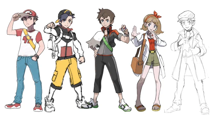 more protag timeskip designs and revisions coming soon..   who do you want to see?