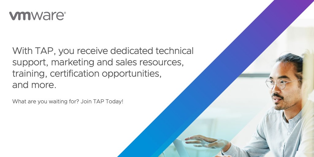 VMwareTAP's tweet image. What are you waiting for? 

Join TAP Today!  via.vmw.com/JoinTAP

#VMwarePartner #TAPProgram #VMwareTAP