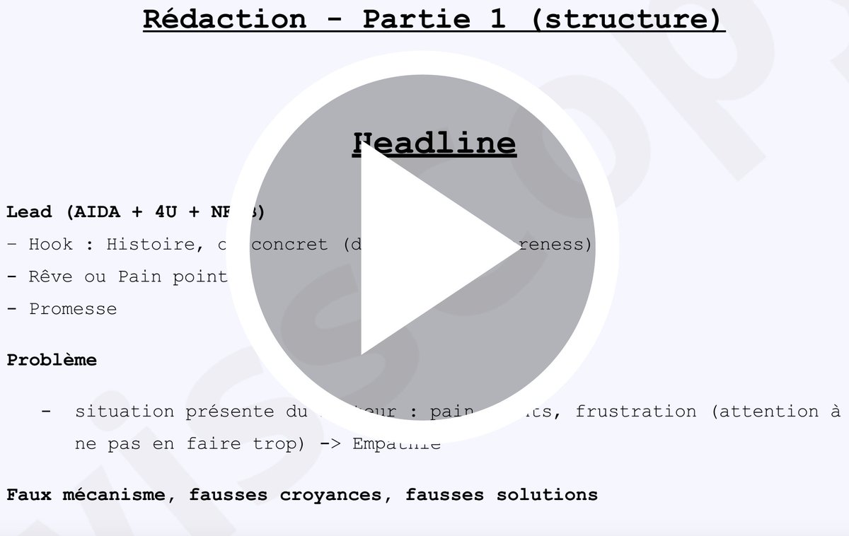 swisscopy's tweet image. Cadeau.

Structure de page de vente testée approuvée en interne (chez SNI). 

Vidéo + template. 

100% free. Dans 48h je ferme. 

Follow + RT -&amp;gt; Je te donne ton accès en DM
