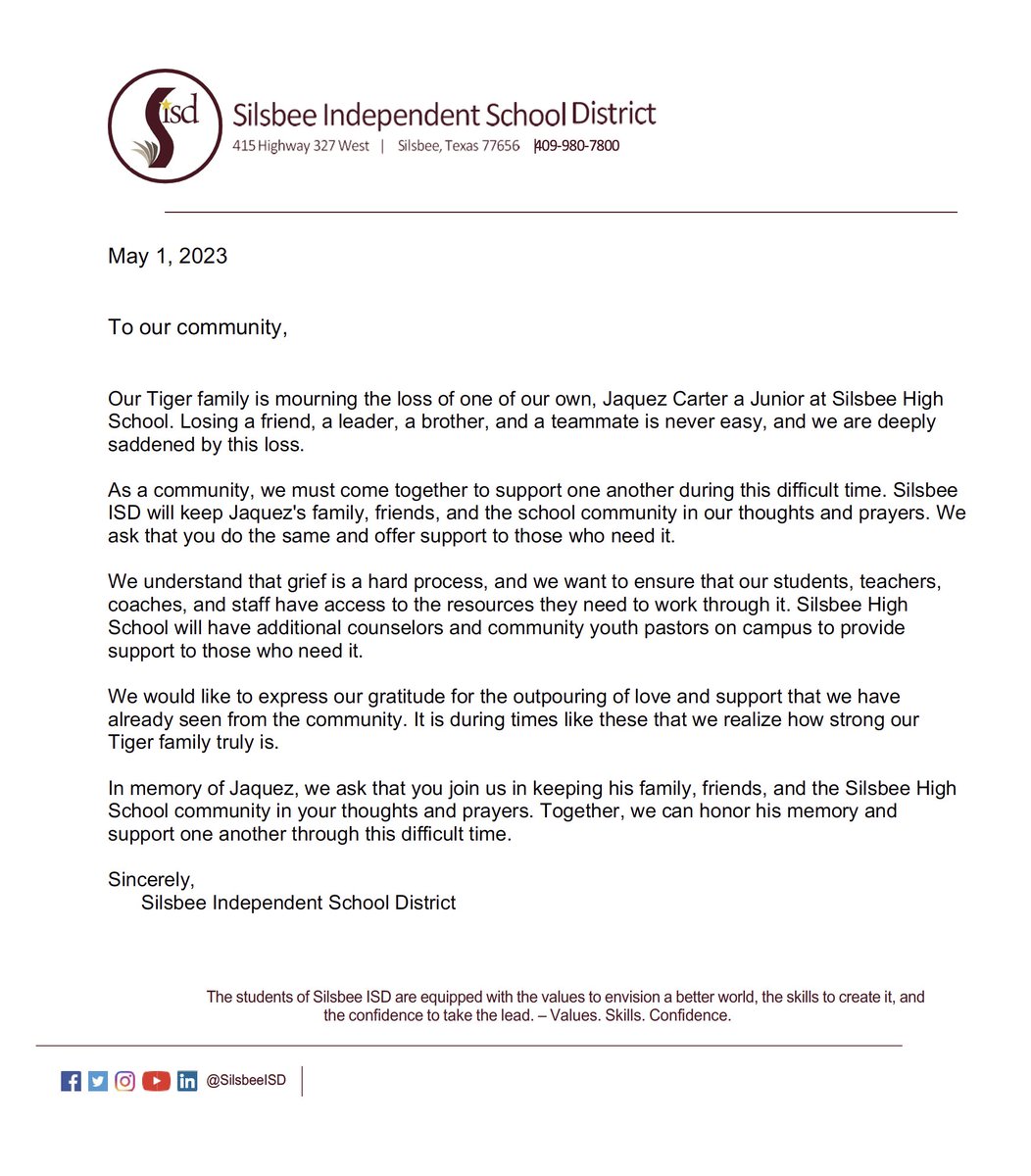 Silsbee ISD (@silsbeeisd) on Twitter photo 