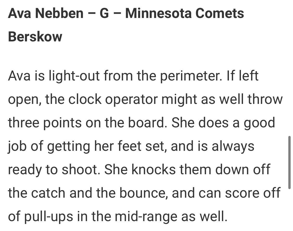 MN Comets Girls tweet media
