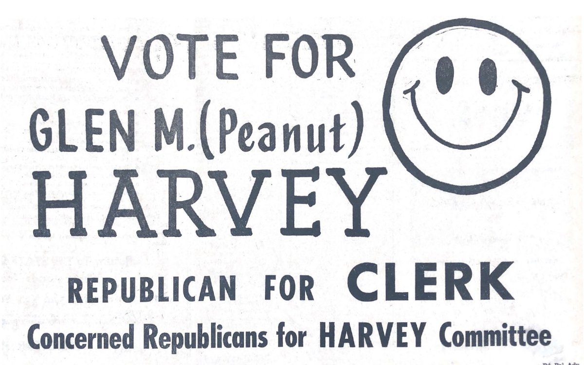 hendricksnews's tweet photo. In light of it being Election Day Eve, we are doing a throwback tweet - "Election style." These ads take us back to the late 80's and early 70's.

Good luck to all candidates tomorrow. https://t.co/2VI8eVKm3N