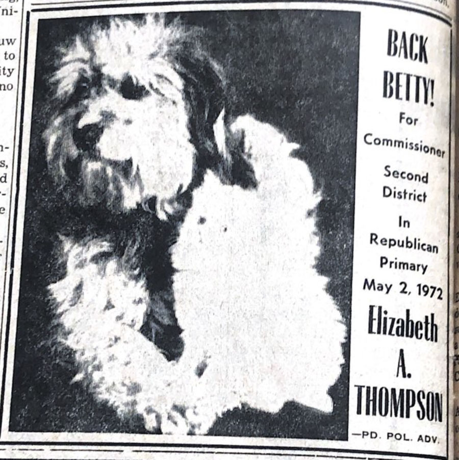In light of it being Election Day Eve, we are doing a throwback tweet - "Election style." These ads take us back to the late 80's and early 70's.

Good luck to all candidates tomorrow.