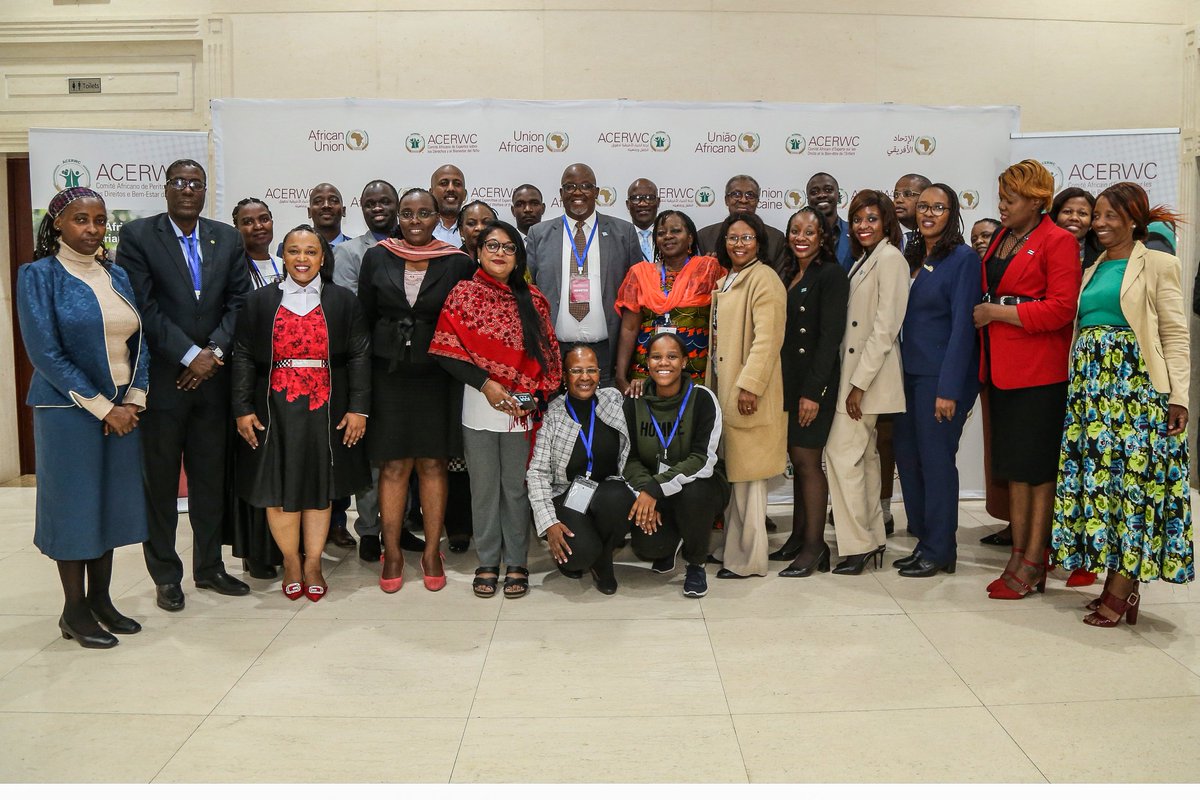 acerwc's tweet photo. Group Photo after a successful engagement with the Government of #Botswana🇧🇼 on their Initial Report.

The Committee looks forward to a timely submission of the Periodic Report and a more constructive dialogue for the realization of Children's Rights in Botswana.

#ACERWC41 https://t.co/0kI8hEU6Ii