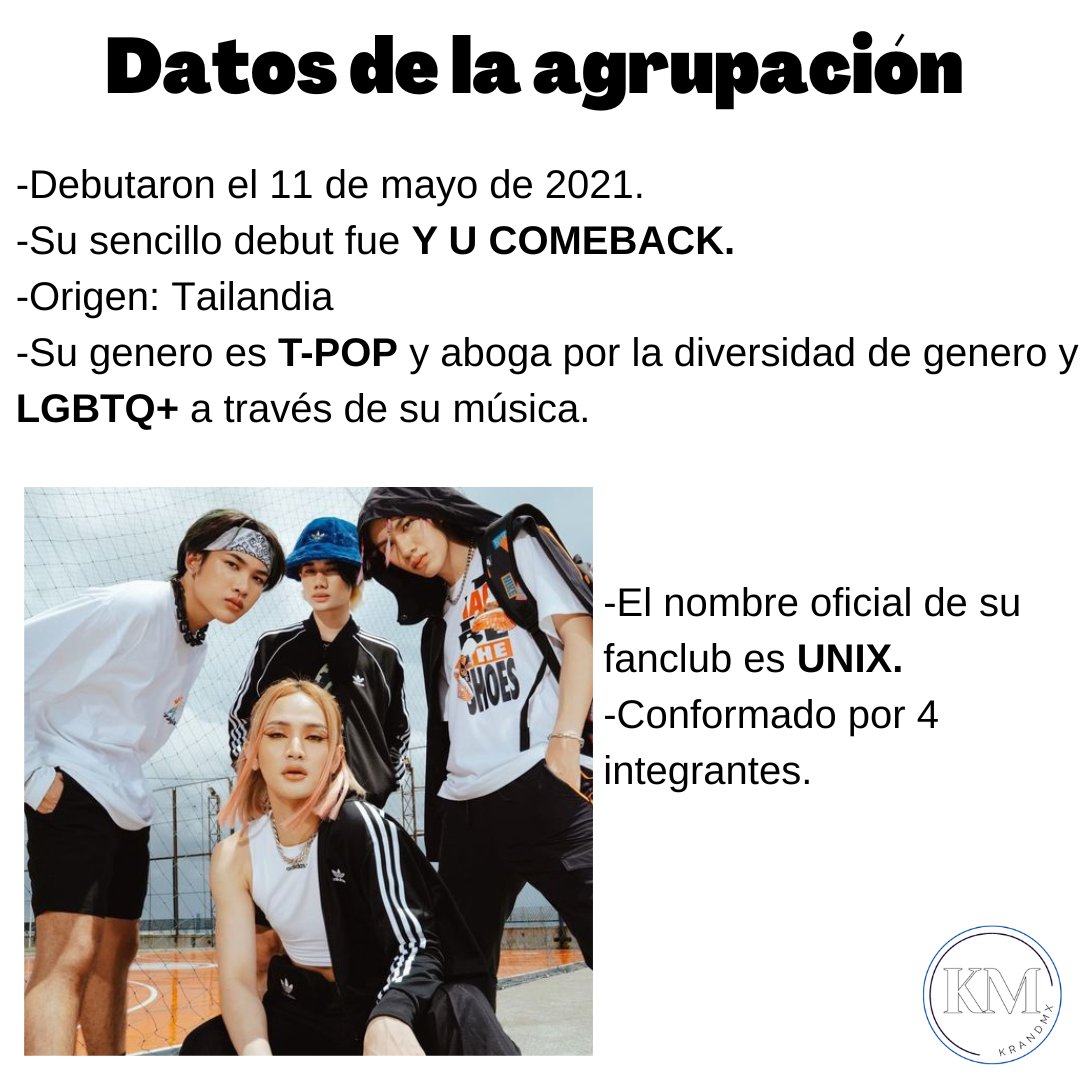 krandmx's tweet photo. A pocos días de su visita a México, te presentamos a 4MIX.
Esta destacable agrupación dentro del Thai-Pop.
Recuerda que 4MIX se estará presentando en dos ciudades del país, siendo estas Guanajuato y CDMX, en ambas ciudades van a tener algunos eventos.
#4MIX #Thailand #krandmx https://t.co/tp3VVPLlVJ