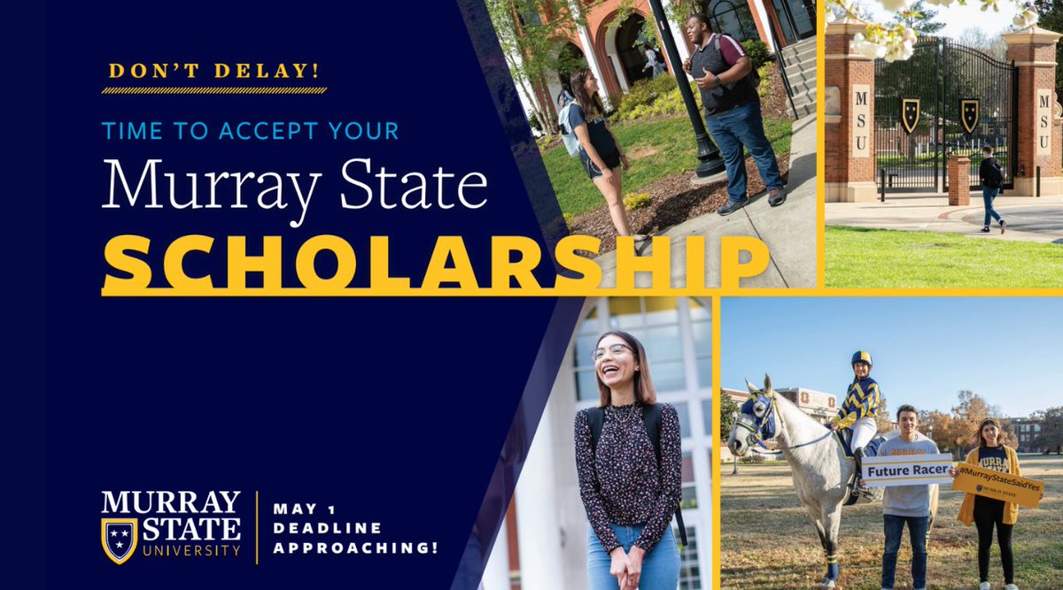 TriggCoHigh's tweet image. Reminder @murraystateuniv scholarships are due today!!
