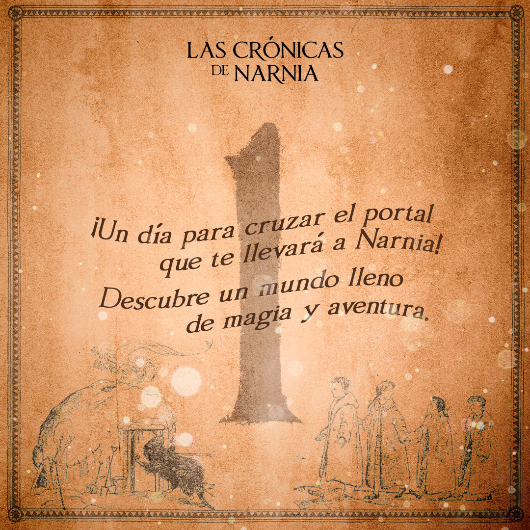 ¡La emoción aumenta! Mañana es el gran día en que las ediciones en español de los 7 libros clásicos de Narnia estarán disponibles para ti, ¡con las portadas e ilustraciones originales de Pauline Baynes! #LaMagiadeNarnia #LasCrónicasDeNarnia