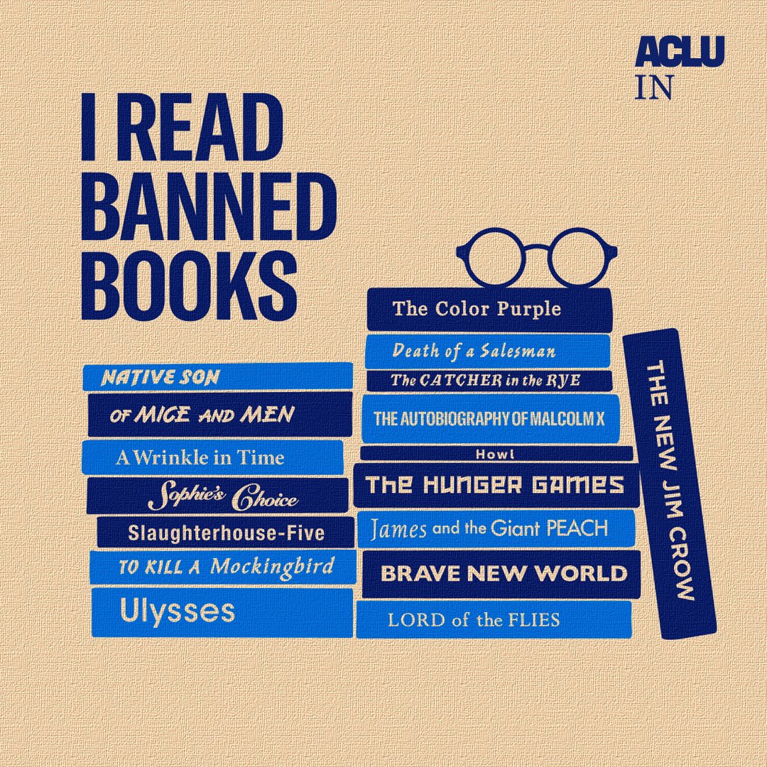 Censorship is un-American, yet a wave of book banning bills are sweeping the country, including here in Indiana. I read banned books because the government shouldn't be able to dictate what we can read and which ideas we can access. #INLegis