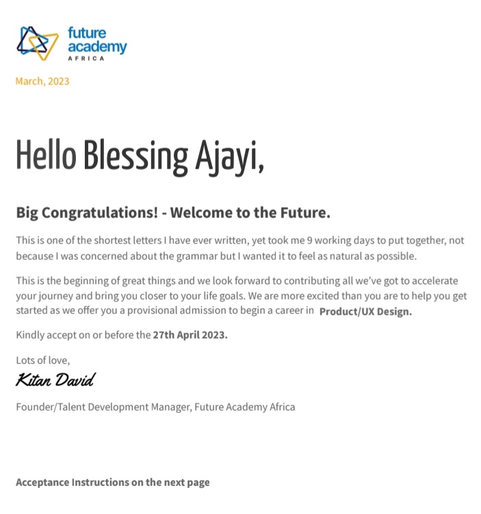_Arikeola_'s tweet photo. After months of giving up on design,It's time to dust off my design skills & dive back into UI/UX with @futureacademyaf
I'm ready to learn,create,& make my mark in the design world.@KitanDavid
#faascholar #faascholar23 #faa #futureofworkafrica #futureacademyafrica #productdesign https://t.co/NRrfHt6MFv