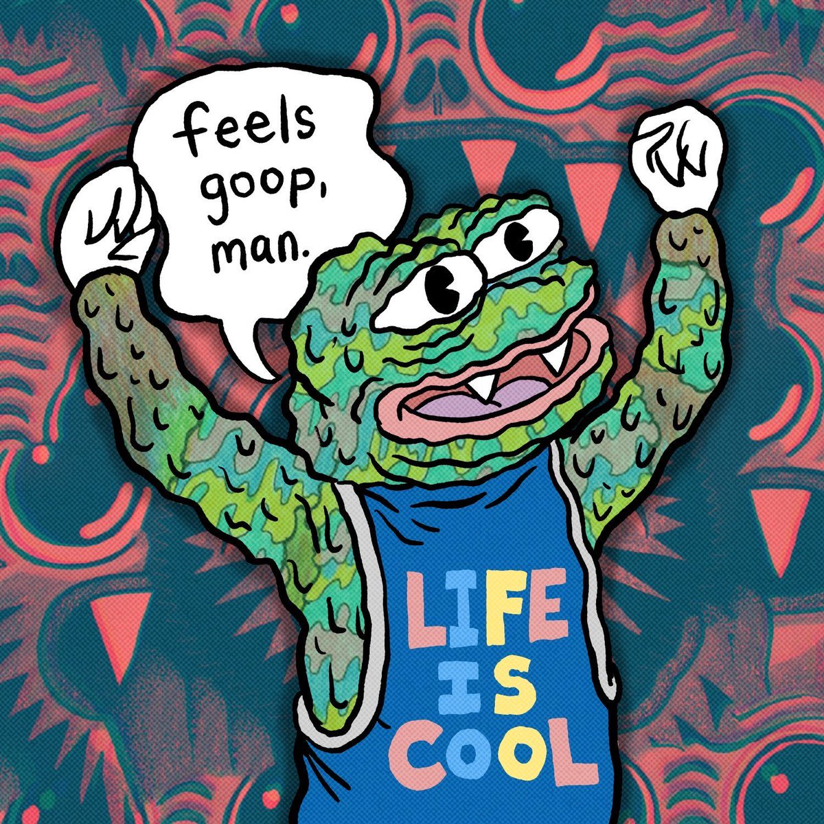 GOOOOP Seems like $PEPE is everywhere! Feels Goop Man, now available as a free claim for our holders 🫂🐸🫶