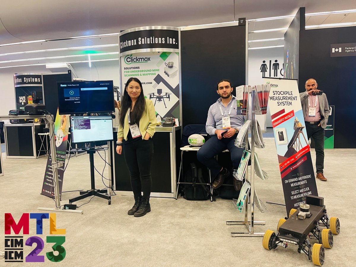 We are all set to welcome you at #CIMTL23 Booth 17 Level 1500.
10:00 AM till 5:00 PM (May 1 - 2), 
Visit us during CIM2023 at Montreal Convention Center. 
#MiningShowcase #PDAC2023 #mining #northernontario #canada #ClickmoxSolutions
#PDAC #temshorescity #Montreal #Quebec